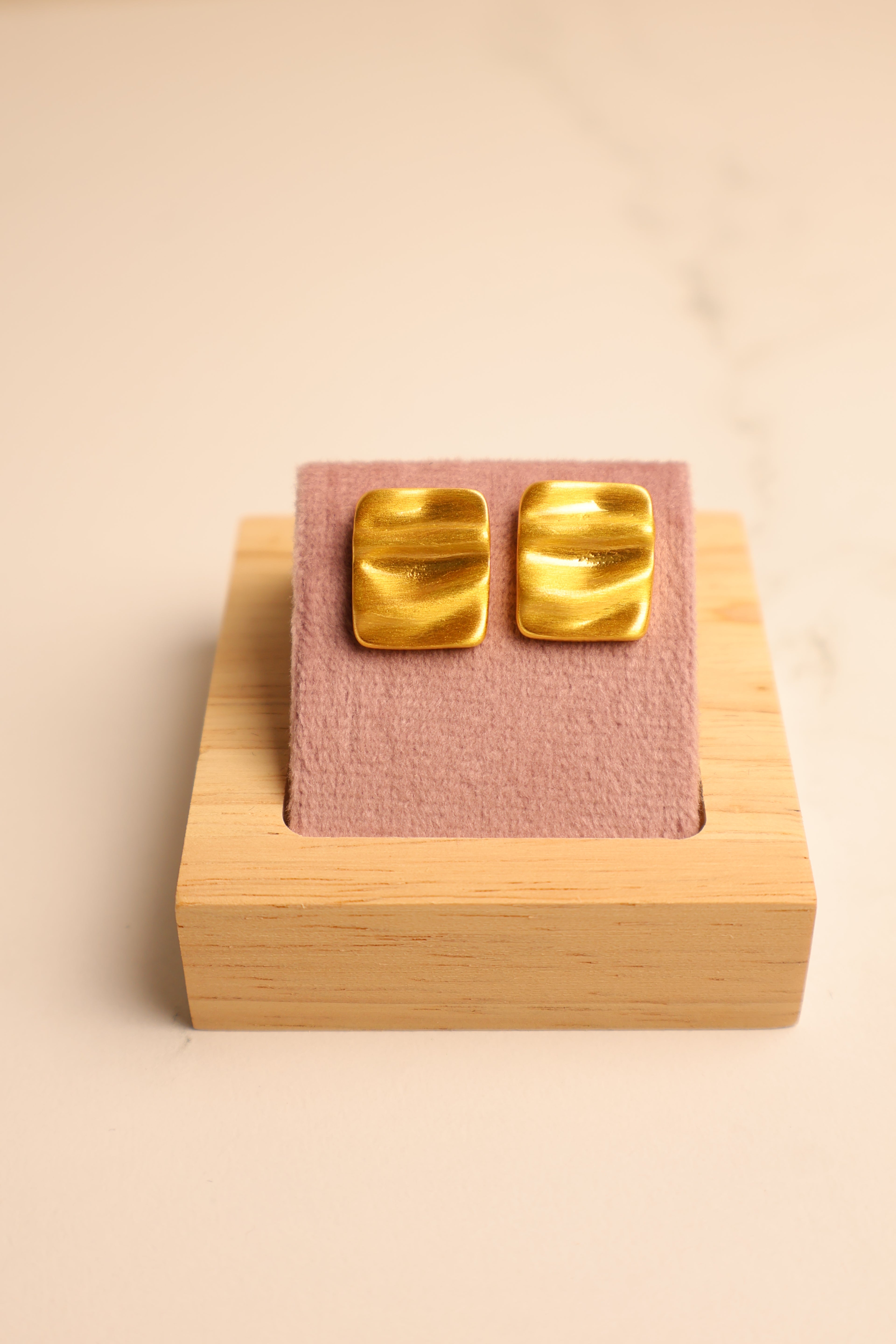 Sculpted Gold Earrings