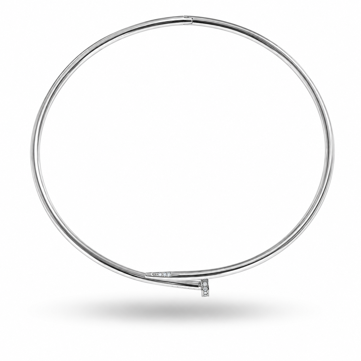 Silver Signature Cuff Necklace