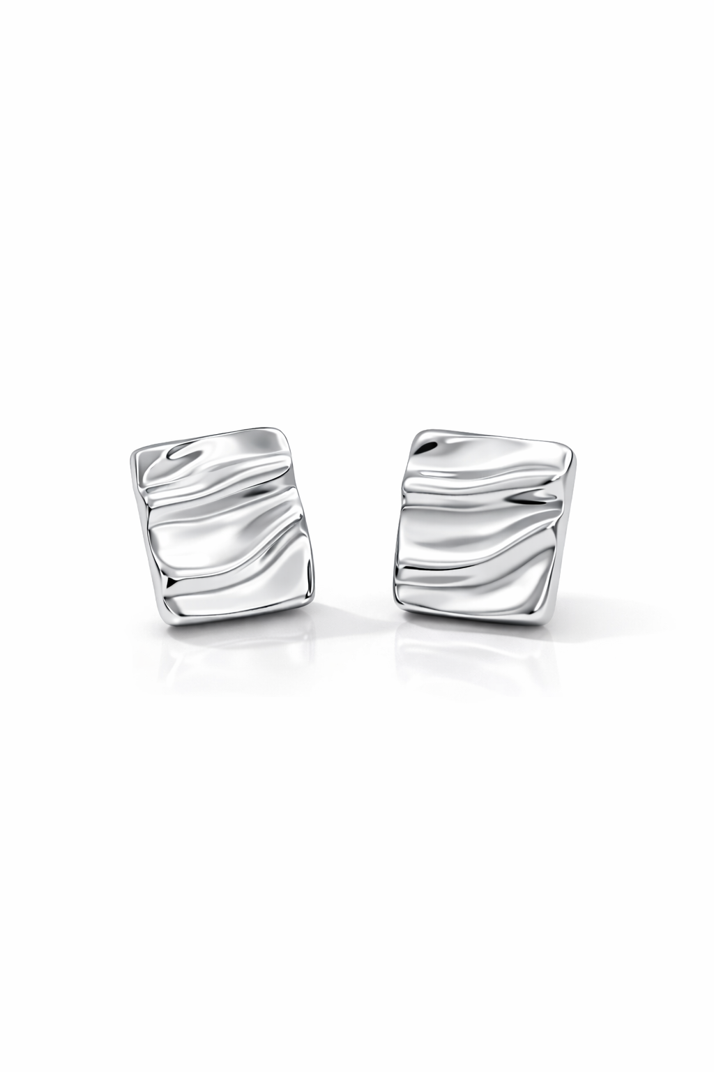 Sculpted Silver Earrings