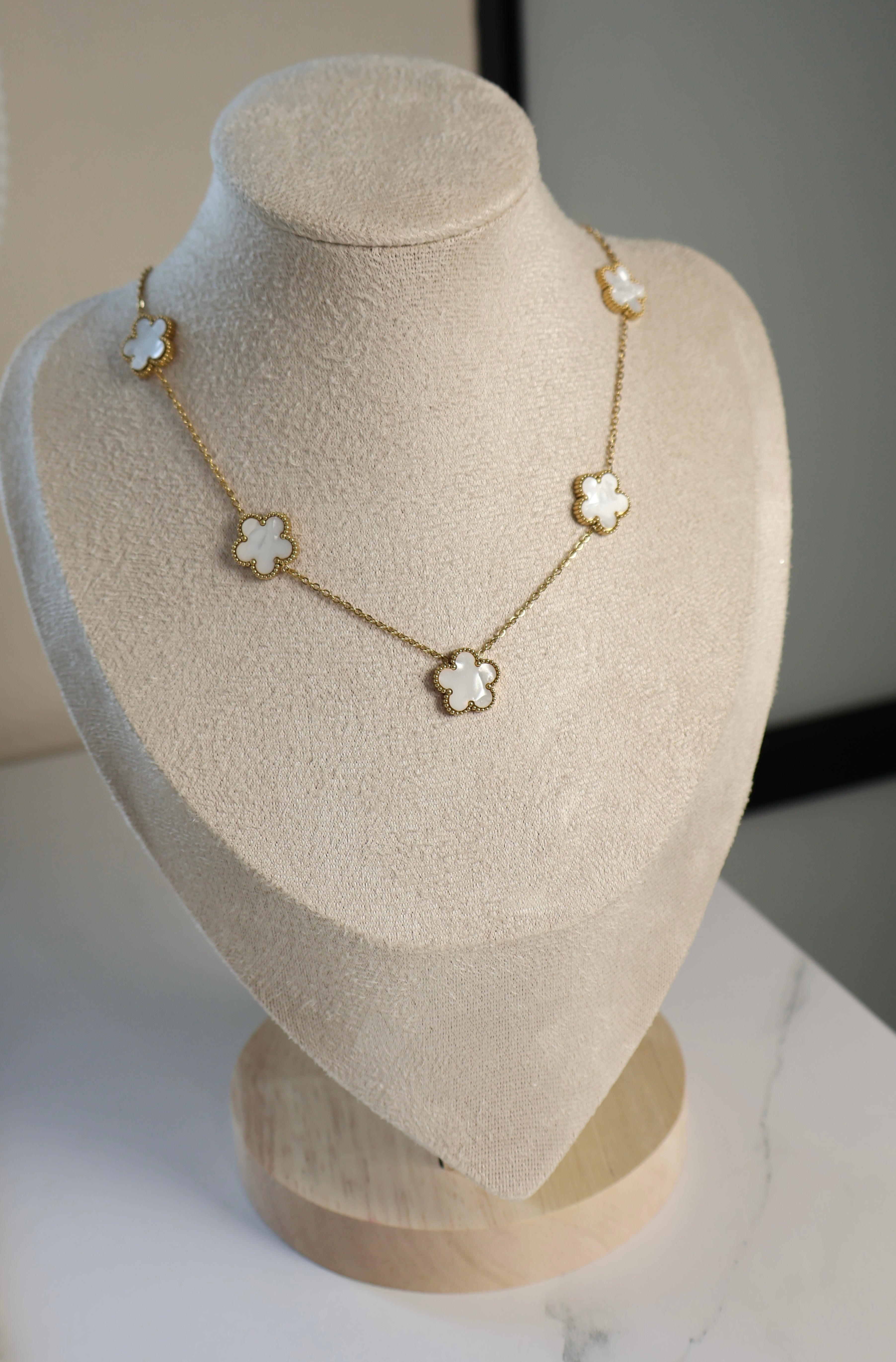 White Clover Necklace