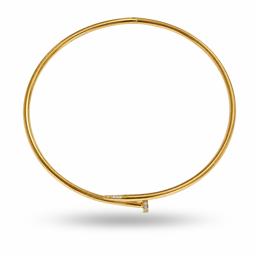 Gold Signature Cuff Necklace