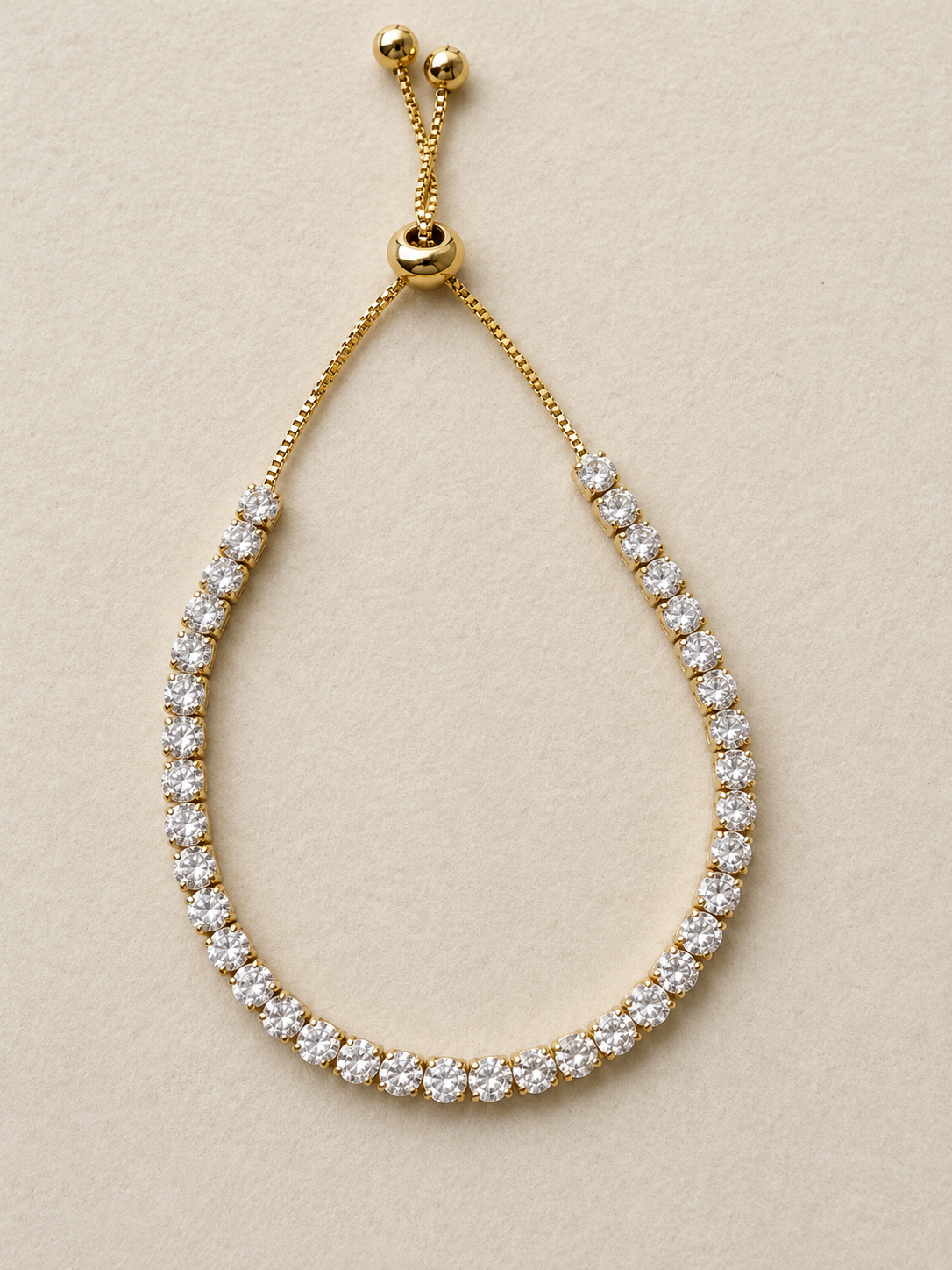 Iced tennis chain bracelet